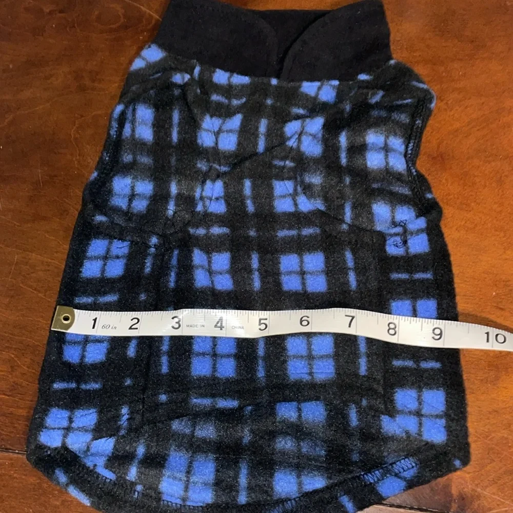 Born to Be Loved Large Dog K9 Fleece Pullover Vest Blue & Black (runs small)